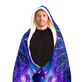 Electric Bloom Hooded Blanket | Cameron Gray