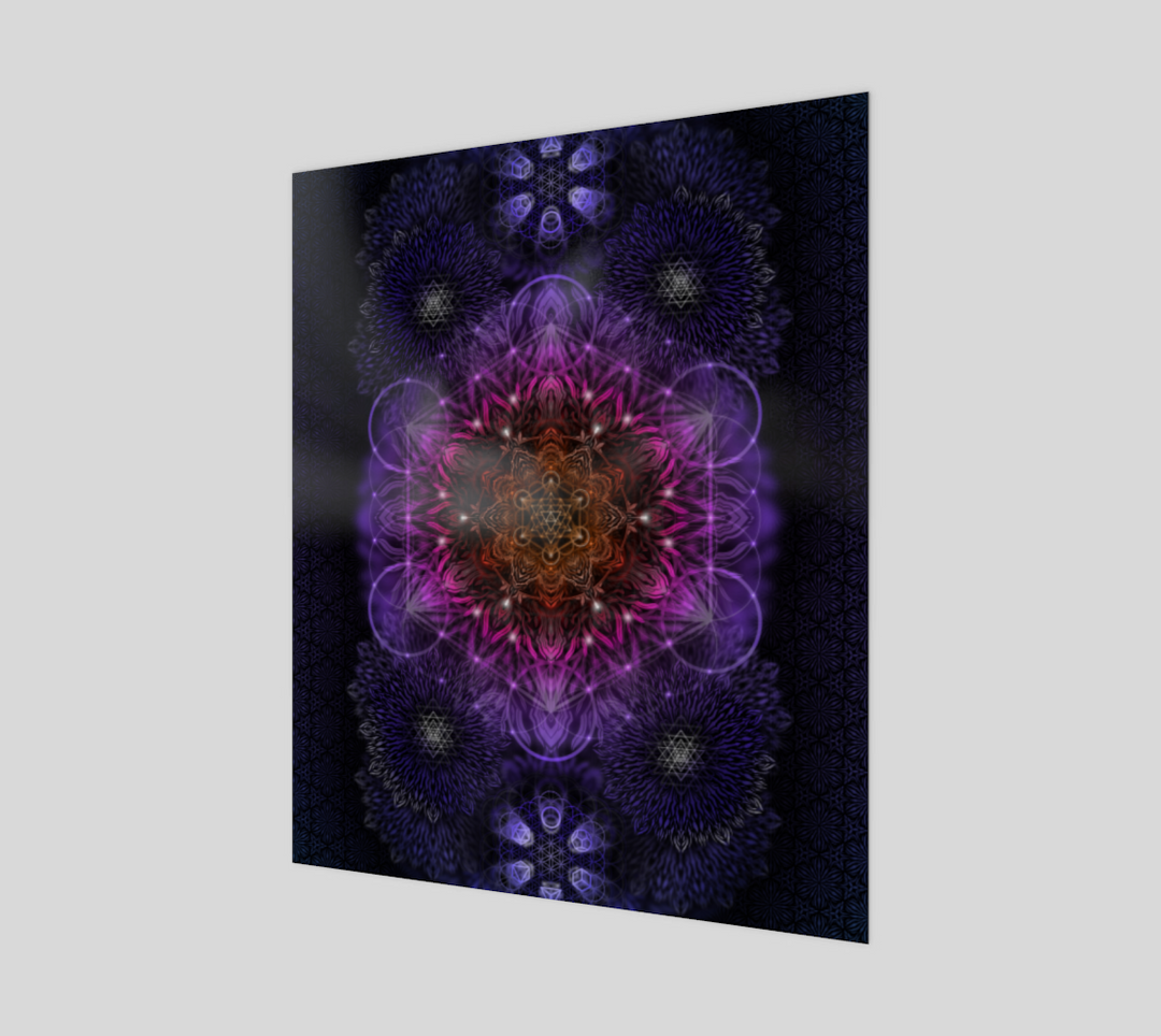 Geometric Purple | 20x24 Poster | Yantrart Design