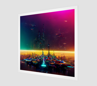 BUILDERS OF TOMORROW ART PRINT | ACIDMATH GUY