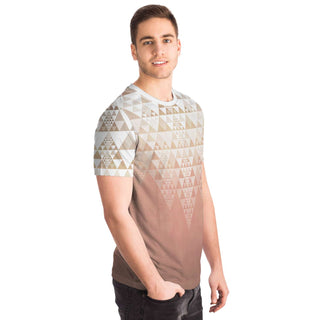 Fractal Triangles - Orange | Unisex T-Shirt | Mandalazed