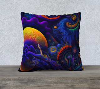 MOONSCAPE 22" x 22" PILLOW CASE | ACIDMATH GUY