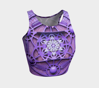 Purple Metatron Crop Top | Light Wizard
