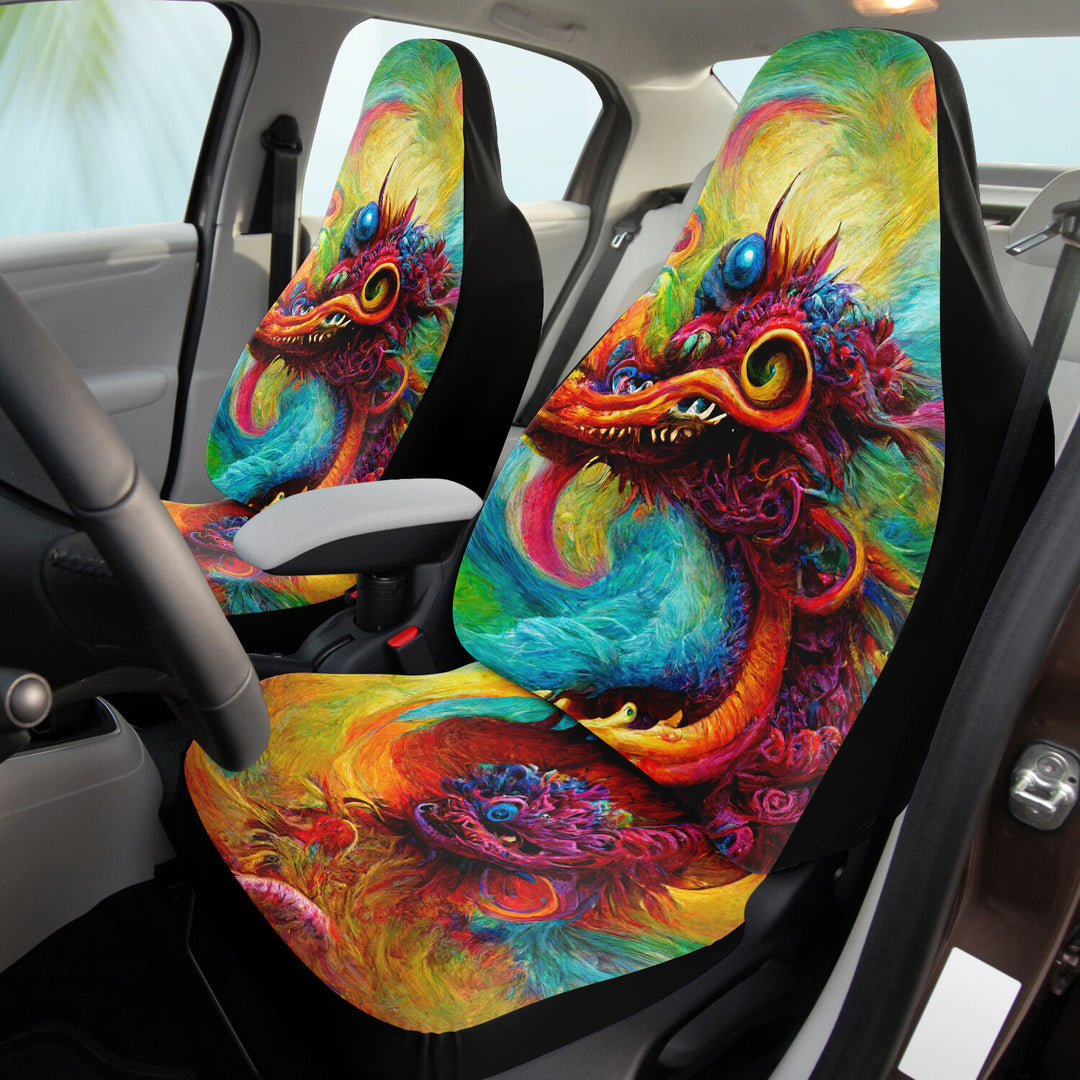 Fractal Jellyfish City Car Seat Covers | Michael Garfield