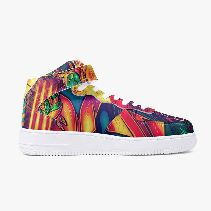 DMT KING. New High-Top Leather Sports Sneakers | SALVIA DROID