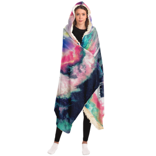 Glitchy Galaxy | Hooded Blanket | Makroverset