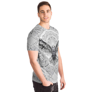 Flying Owl Spirit - Grey | Unisex T-Shirt | Mandalazed