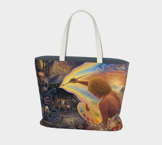 Paintbrush Warrior | Large Tote Bag | Mark Henson