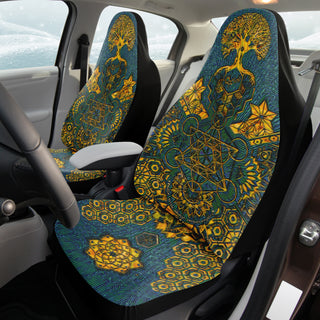 Geometric Gold Green | Seat Covers | Mil Et Une