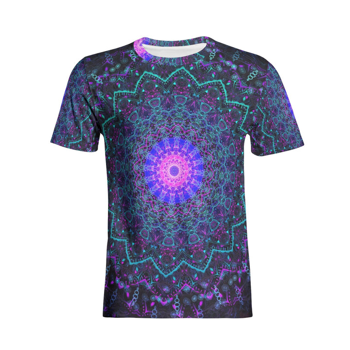 Cameron Gray | Energy Mandala | Unisex All-Over Print Cotton T-shirts