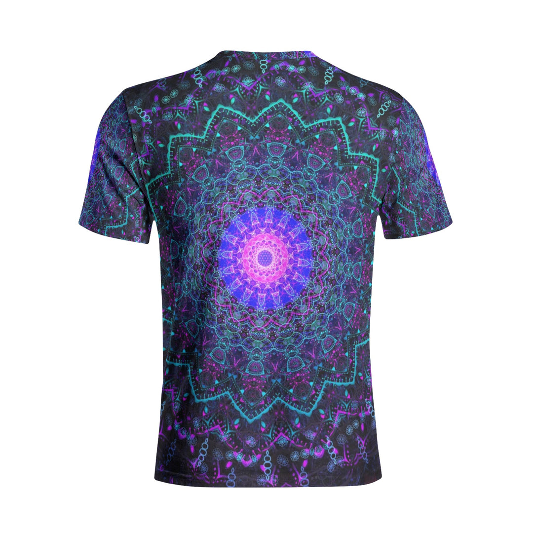 Cameron Gray | Energy Mandala | Unisex All-Over Print Cotton T-shirts