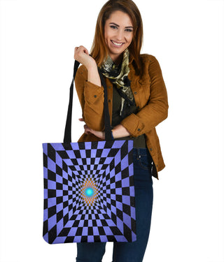 Chequered Space | Tote Bag | Makroverset