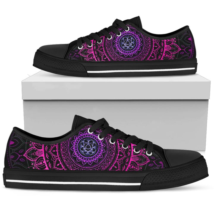 Cameron Gray | Neon Mandala | Low Top Shoe