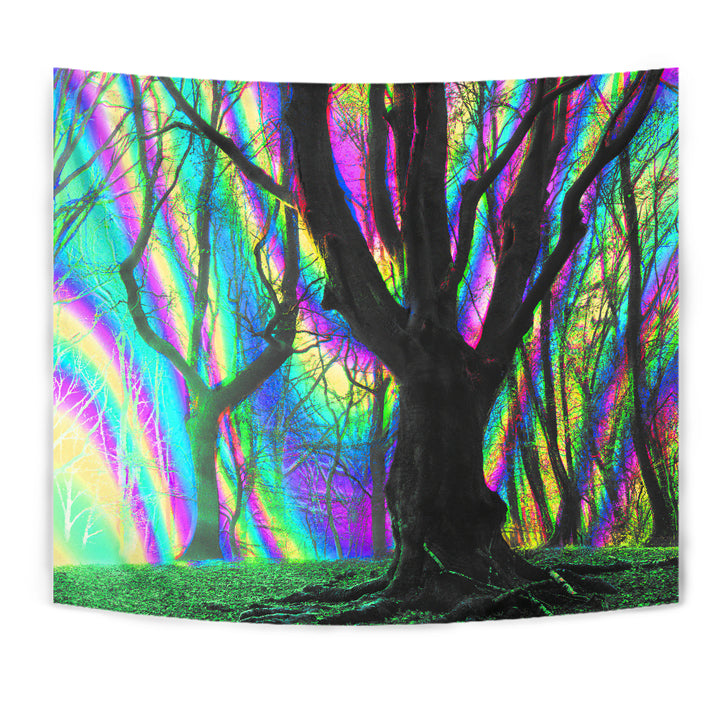 Psychedelic Trees Tapestry | Hubert S