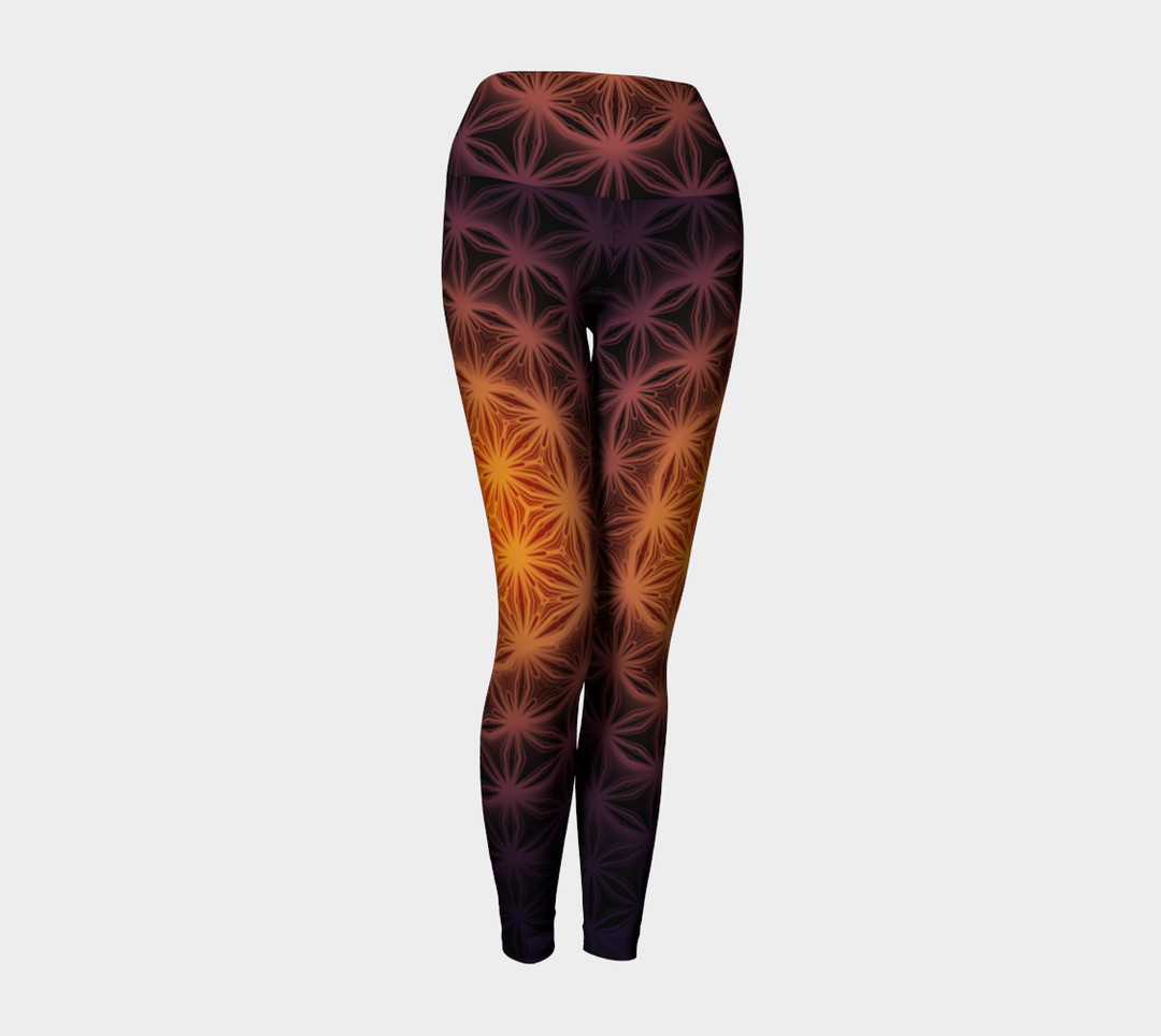 Flower of Life Blaze | Yoga Leggings | Yantrart Design