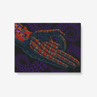 SINGLE HAND 1 Piece Canvas Wall Art for Living Room - Framed Ready to Hang 24"x18" | SALVIA DROID