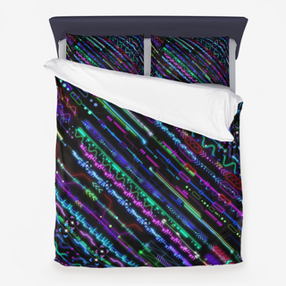 Cameron Gray | Cyberpunk | Microfiber Duvet Cover