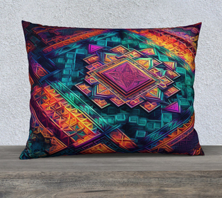 INFRASTRUCTURE 26 " x 20 " PILLOW CASE | ACIDMATH AI