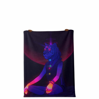 Chakrah Tiger Girl Microfleece Blanket | PHAZED