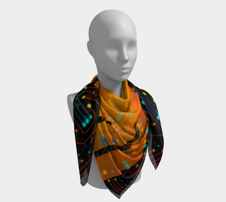 Psy Circuit 4 | Square Scarf | Magusz