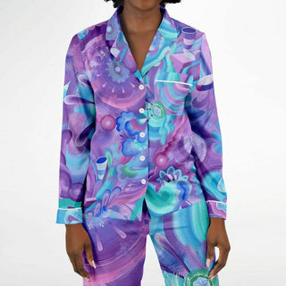Juicy Candy Flow Satin Pajamas | Dylan Thomas Brooks