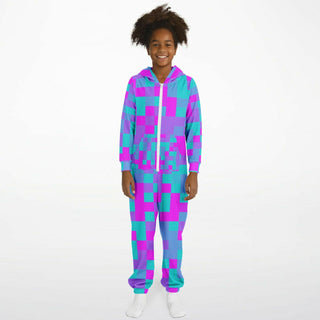 PURPLE GLITCH | Youth Onesie Jumpsuit | Hubert S