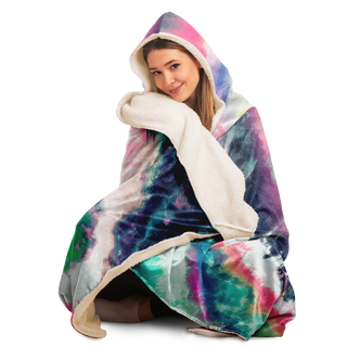 Glitchy Galaxy | Hooded Blanket | Makroverset