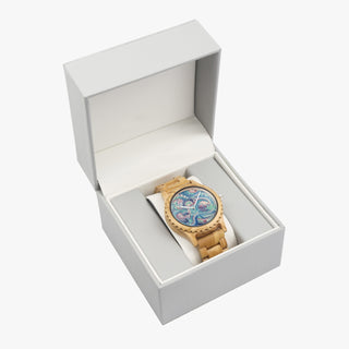 Gem Flow Italian Olive Lumber Wooden Watch | Dylan Thomas Brooks