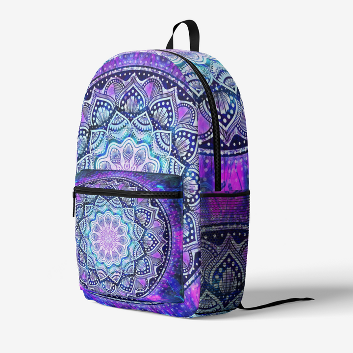 MANDALA Retro Colorful Print Trendy Backpack | Cameron Gray
