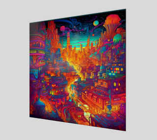 CITY TRIP ART PRINT | ACIDMATH AI