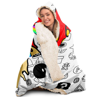 MARIO SPLASH HOODED BLANKET | MIKO ART