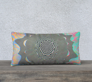 Primordial Glitch | 24" x 12" Pillow Case | Makroverset