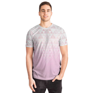 Fractal Triangles - Pink | Unisex T-Shirt | Mandalazed