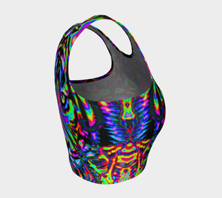 PSYCHEDELIC TIGER | ATHLETIC CROP TOP | IMRAN