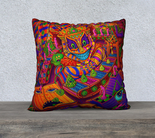 ZEN SCAPE 22" x 22" PILLOW CASE | SALVIA DROID