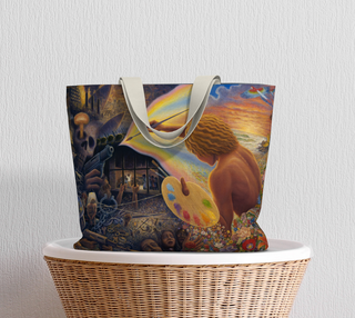 Paintbrush Warrior | Large Tote Bag | Mark Henson