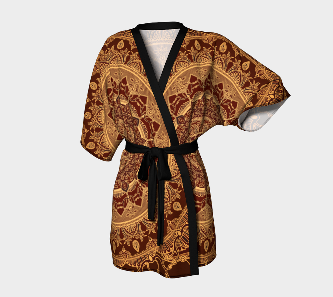 Elephants Mandala | Kimono Robe | Mandalazed