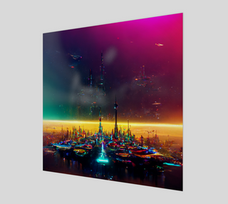 BUILDERS OF TOMORROW ART PRINT | ACIDMATH GUY