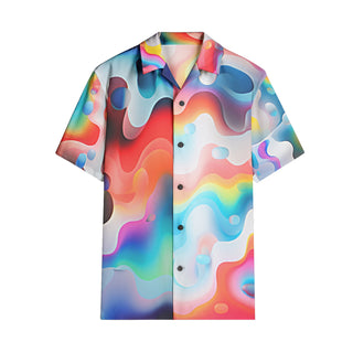 GRADIENTO Men's All-over print Short Sleeve Shirts by ROBERT HRUSKA