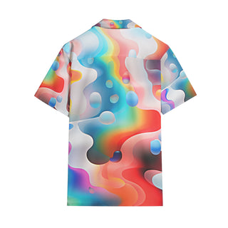 GRADIENTO Men's All-over print Short Sleeve Shirts by ROBERT HRUSKA