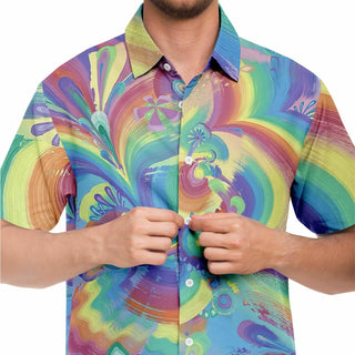 Rings of Splaturn Short Sleeve Button Down Shirt | Dylan Thomas Brooks