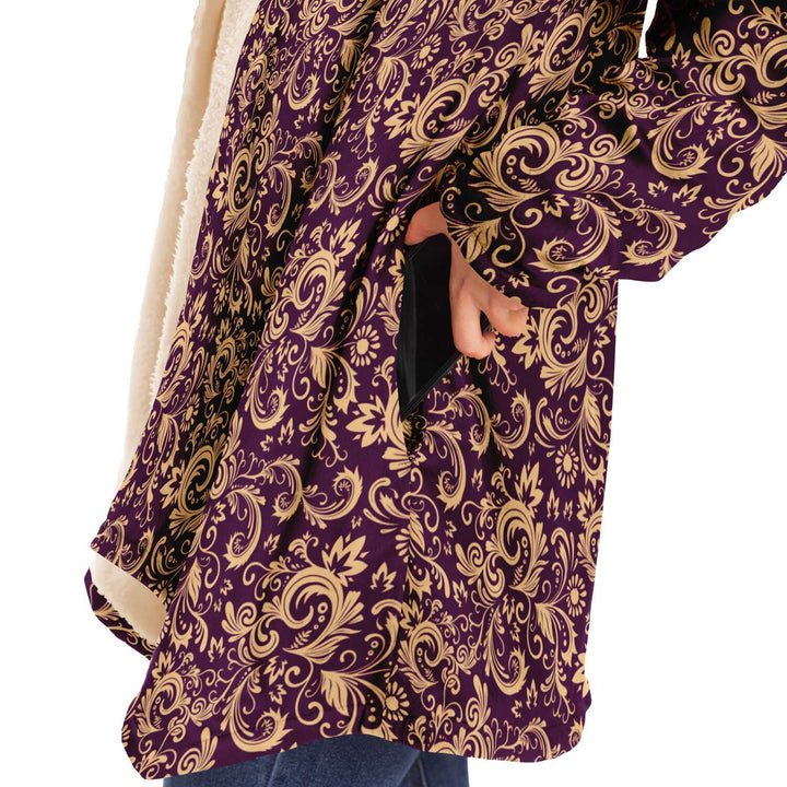 Oriental Floral Pattern - Amethyst | Cloak | Mandalazed
