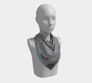 Primordial Glitch | Square Scarf | Makroverset
