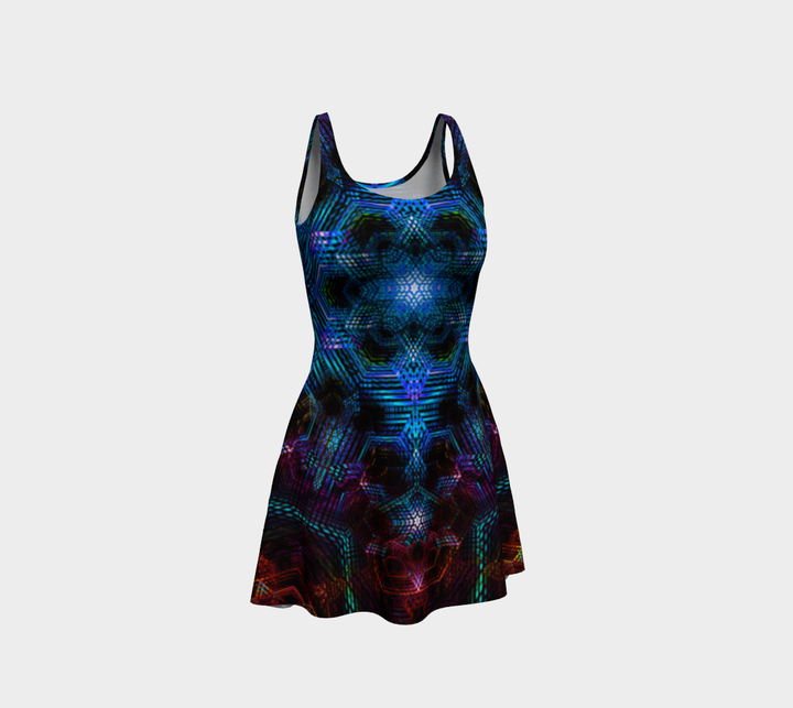 Dark Hexatrip | Flare Dress | Yantrart Design
