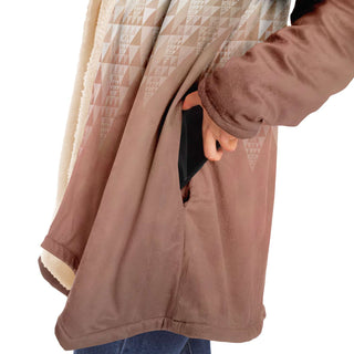 Fractal Triangles - Orange | Cloak | Mandalazed