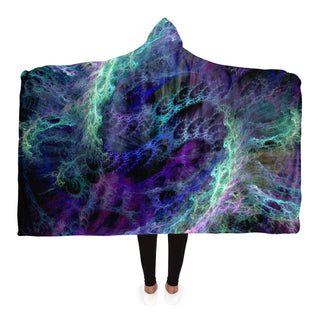 Fractal Fire | Hooded Blanket | James Fletcher