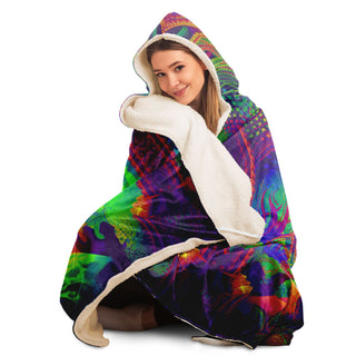 KARGYRAA | HOODED BLANKET | SALVIA DROID