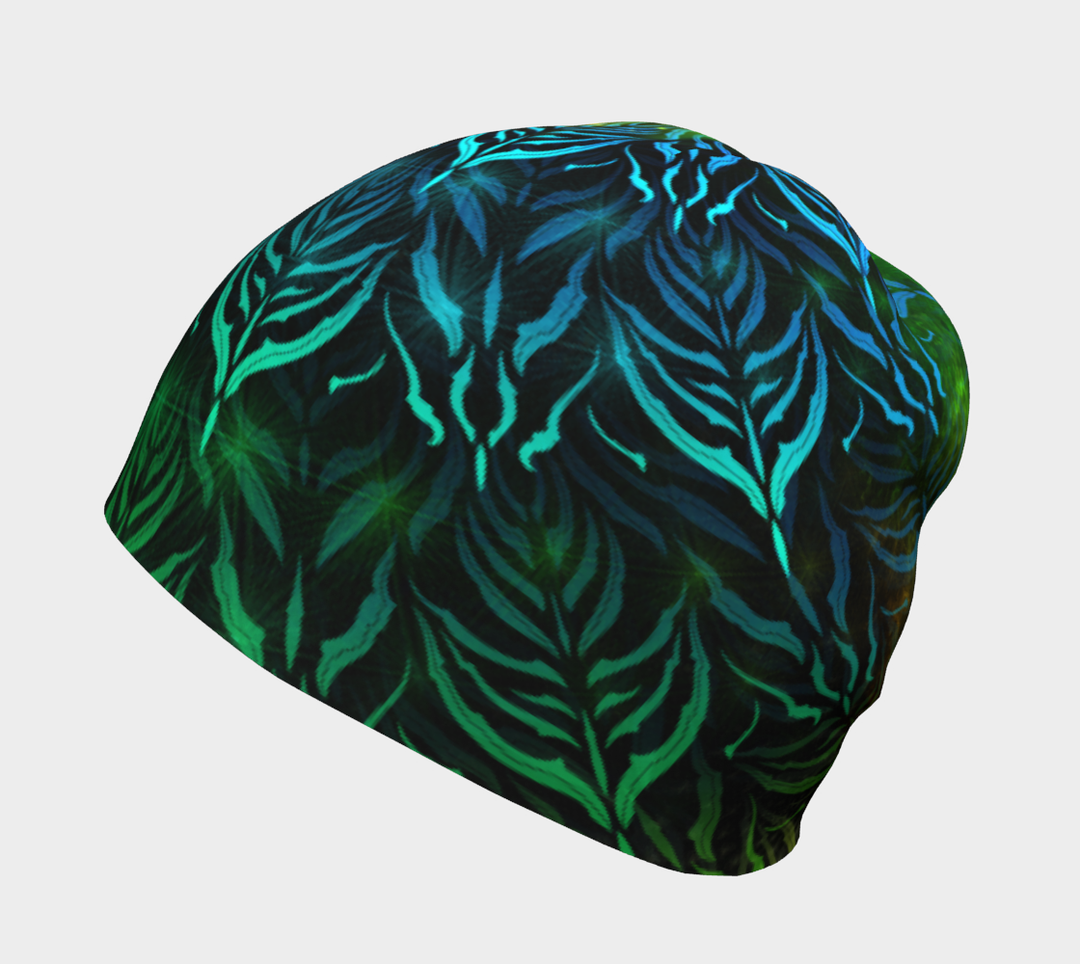 Green Metatrons Mandala | Beanie | Yantrart Design