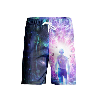 Conscious Self - Men's All-over Print Beach Shorts | Cameron Gray