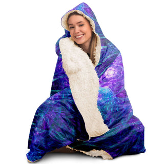 Electric Bloom Hooded Blanket | Cameron Gray