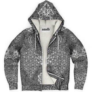 Geometric Turing Tangle | Microfleece Zip-Up Hoodie | Mil Et Une